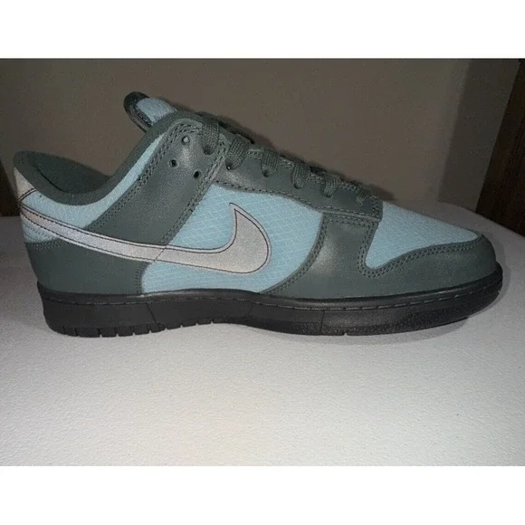 Nike Dunk Low Retro SE Vintage Green/Black-Denim Turq (FZ3052-300) Size 12 - Picture 4 of 14